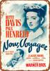 Agora e Sempre Bette Davis Bette Davis Paul Henreid Em Janela de Anão Cartaz de Filme Sinal de Metal Alumínio Vintage Casa