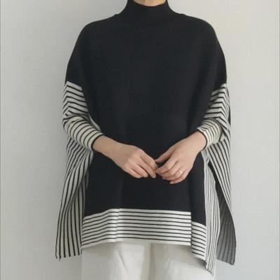 2023 Autumn/Winter Knitted Wool Shawl: Thick, Warm, and Versatile Japanese-Korean Style Cloak Cape Sweater