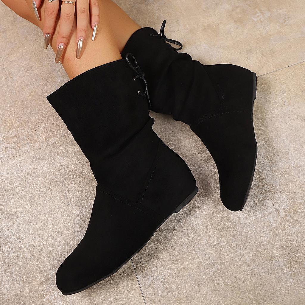 Women Boots New Four Season Comfortable Women Shoes Fashion Outdoor Sexy Mid Calf Boots Woman Botas De Mujer
