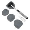 Portable Car Interior Window Cleaner with 3 Extra Rags for Convenient Use