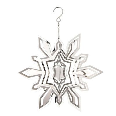 Windspiele Hängedekorationen Weihnachten Schnee Windrad Gartendekoration Metall Amulett für Außendekoration