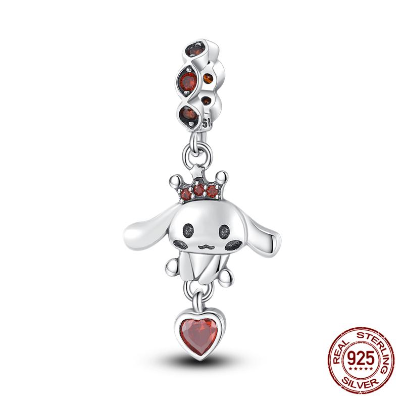 Fit Charms Fororiginal Bracelets And 3Mm Bracelets Cat Pendant Under The Mooncopper Jewelry Making For Women Gift