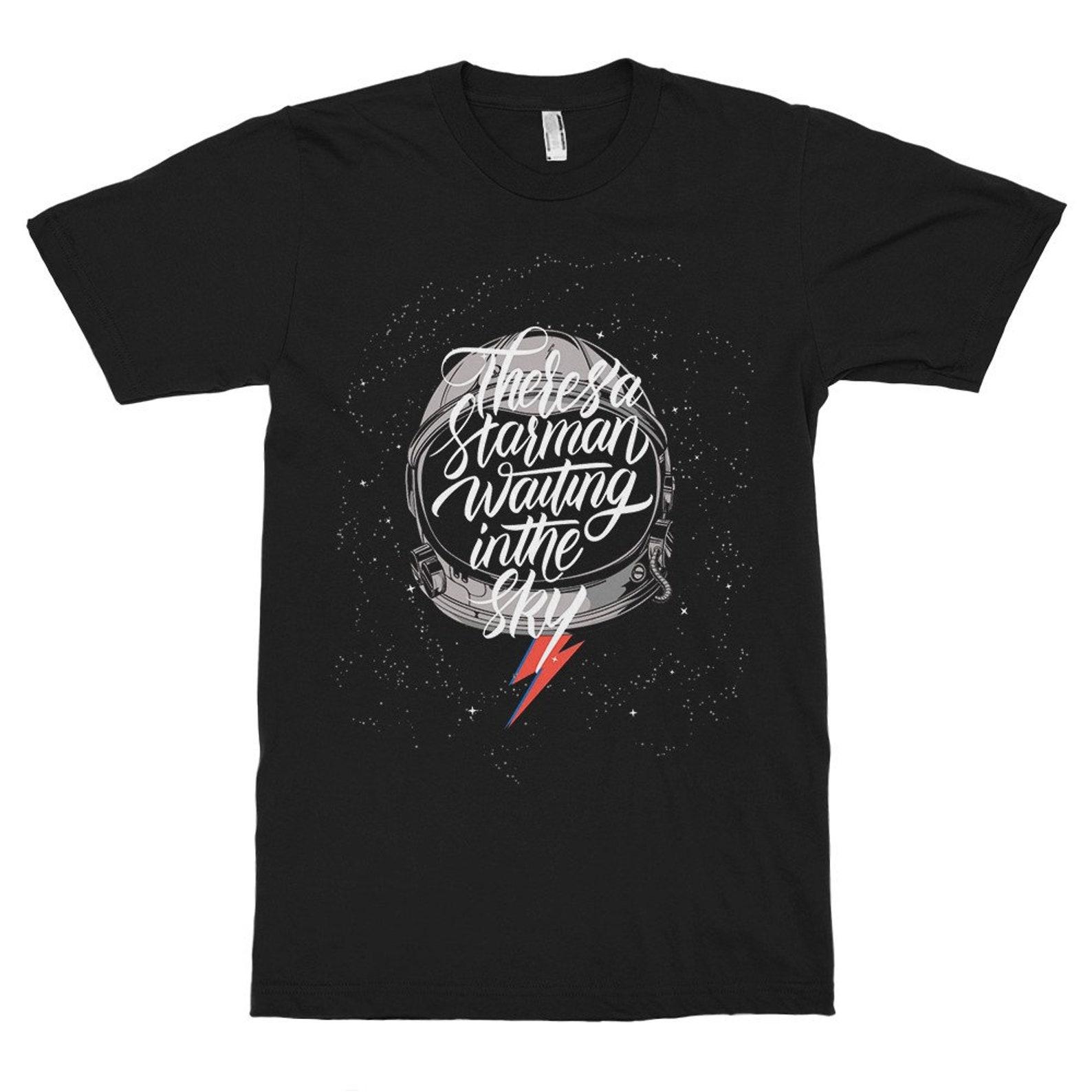 David Bowie Starman T-Shirt, Men s Women s Sizes (met-052) S
