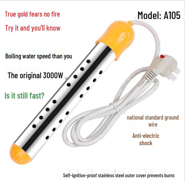 Quick and Safe Electric Heating Rod with Auto Power Off for Dormitory or Home Use