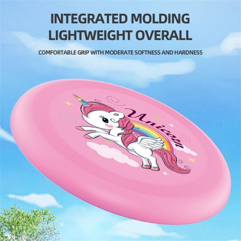 Soft Rubber Flying Disc Outdoor Parent Child Interactive Toy for Kids Hand Thrown Flying Saucer Backyard Party Toy