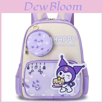 Kuromi Melody Cinnamoroll Backpack For Preschoolers With Breathable Nylon And Air Cushion Straps For School Use