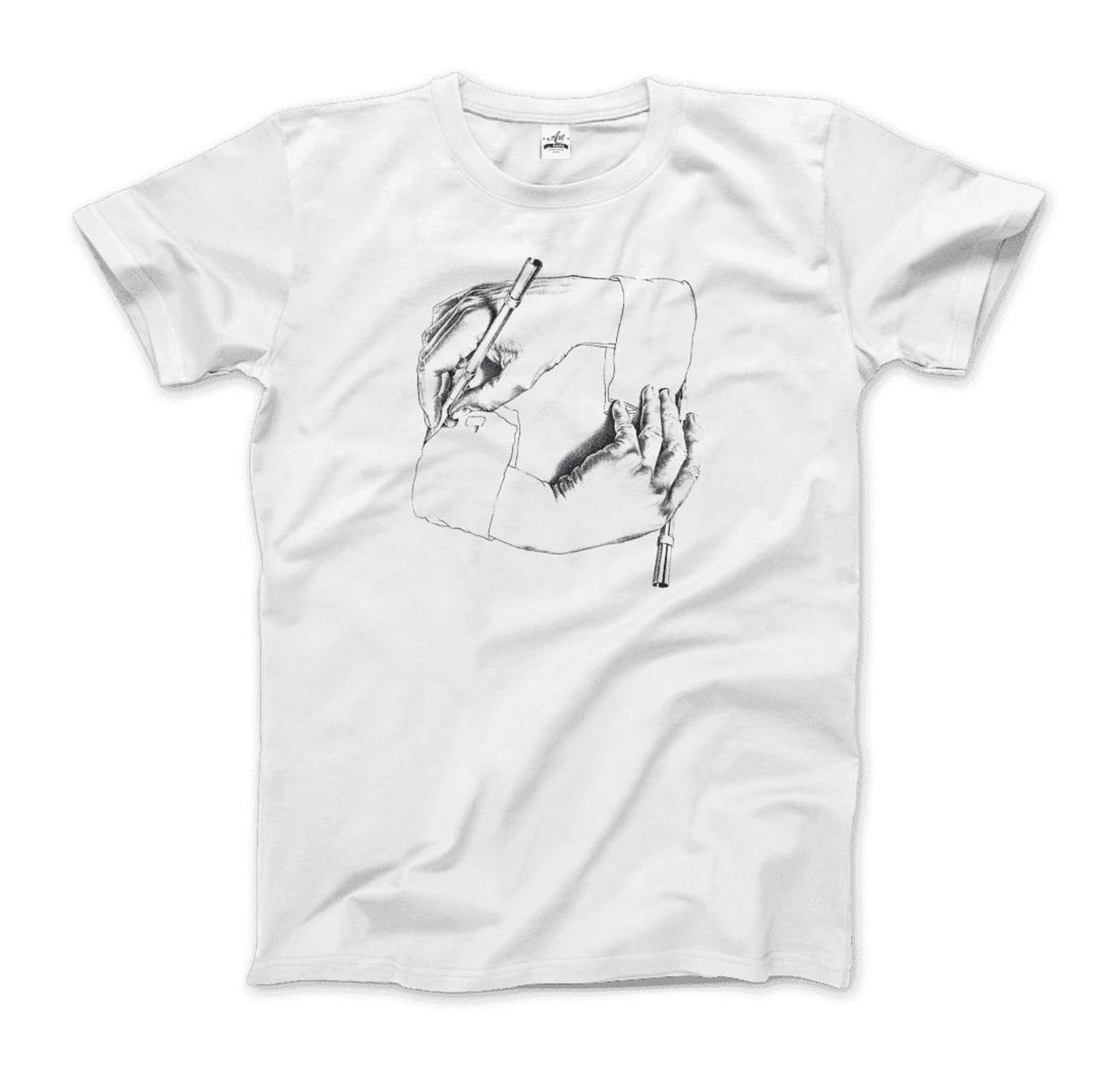 Escher s Hand Drawing Hand Art T-Shirt XL
