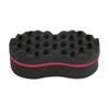 Brosse à cheveux multi-trous Twists Magic Barber éponge double face Afro Curl Wave