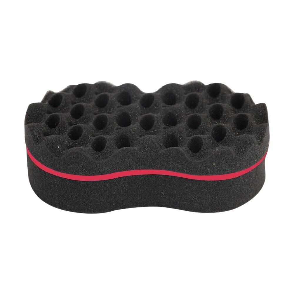 

Волшебная двухсторонняя губка Twists Magic Barber, расческа для волос в стиле афро-кудрявый с несколькими отверстиями красный