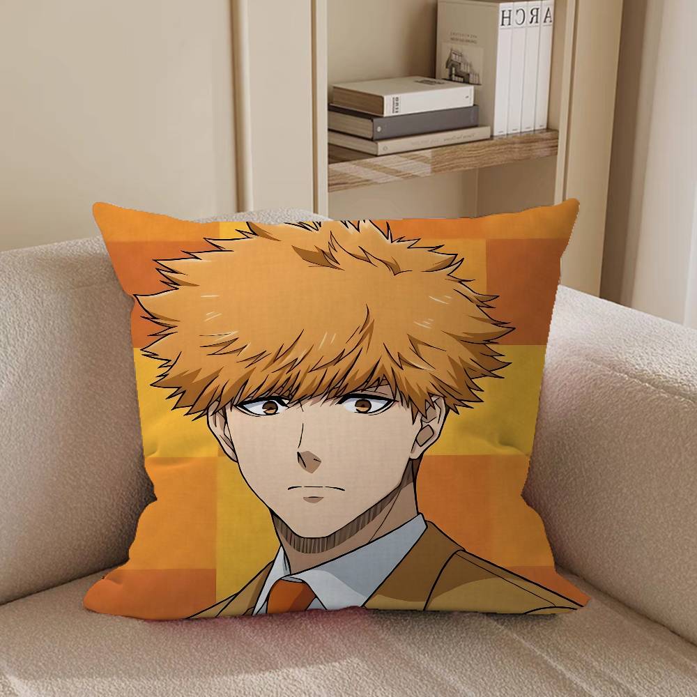 RensukeS ANIME K-kunigami Decorative Room Aesthetics Pillow Case Home Decor Bedroom Sofa Bed Couch Pillow Cover 45x45