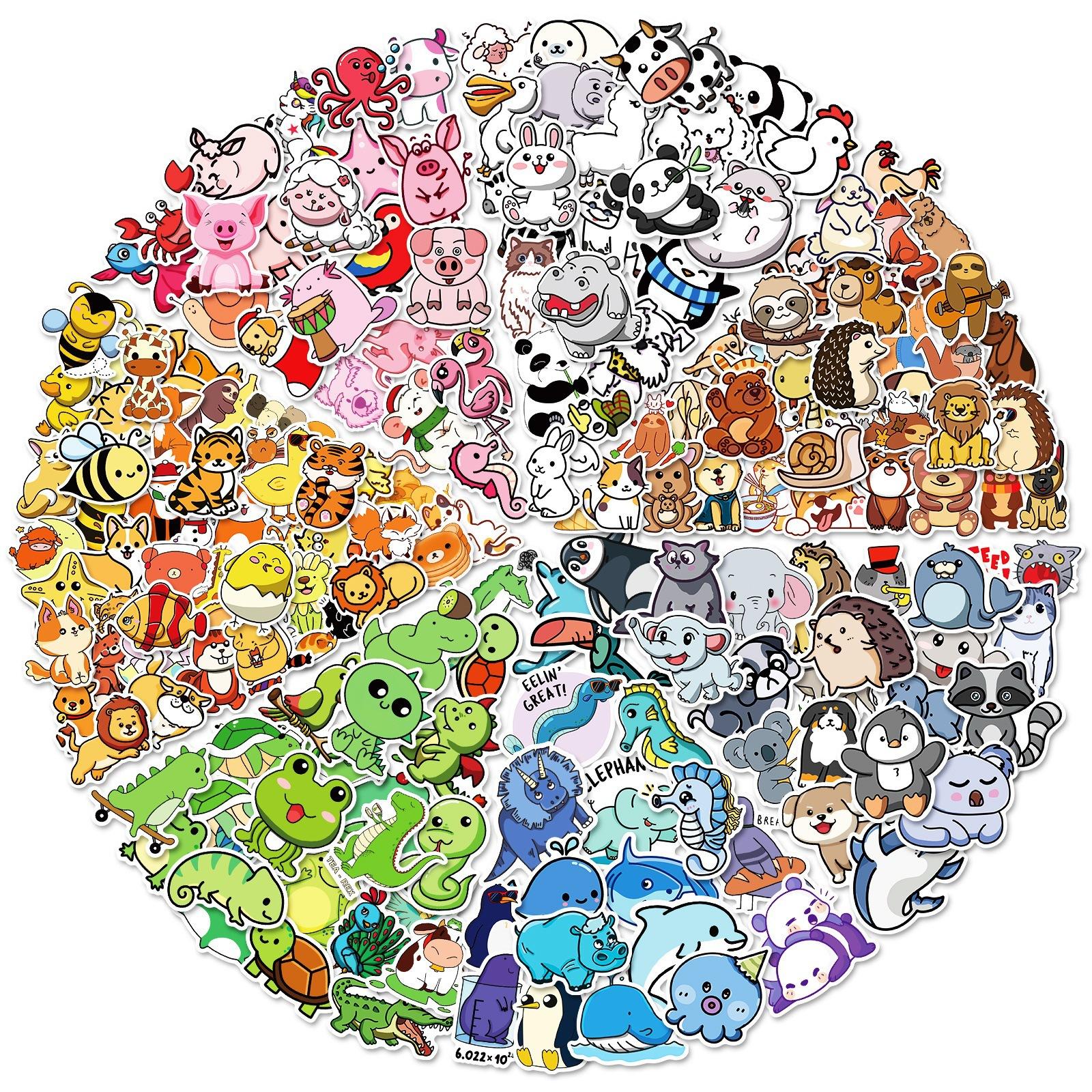 200 New Ins Wind Animal Graffiti Decals Children S Reward Cartoon Decals Premium Durable Quality Useful Practical