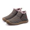 Retro Warm Fur Father Fashion Boots Plush Lightweight Dad Winter Boots Latex Waterproof Shoes X995 35