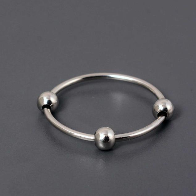 

Срібний латунний регульований кільце з намистинами ручної роботи – Мінімалістичне кільце-спінер для тривоги, Ювелірна прикраса для зняття стресу, Унісекс подарунок для неї та нього 12 срібний