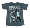 Taylor Swift T Shirt M Teal The Eras Tour 2023 Merch Blue 1989 Era Graphic NEW