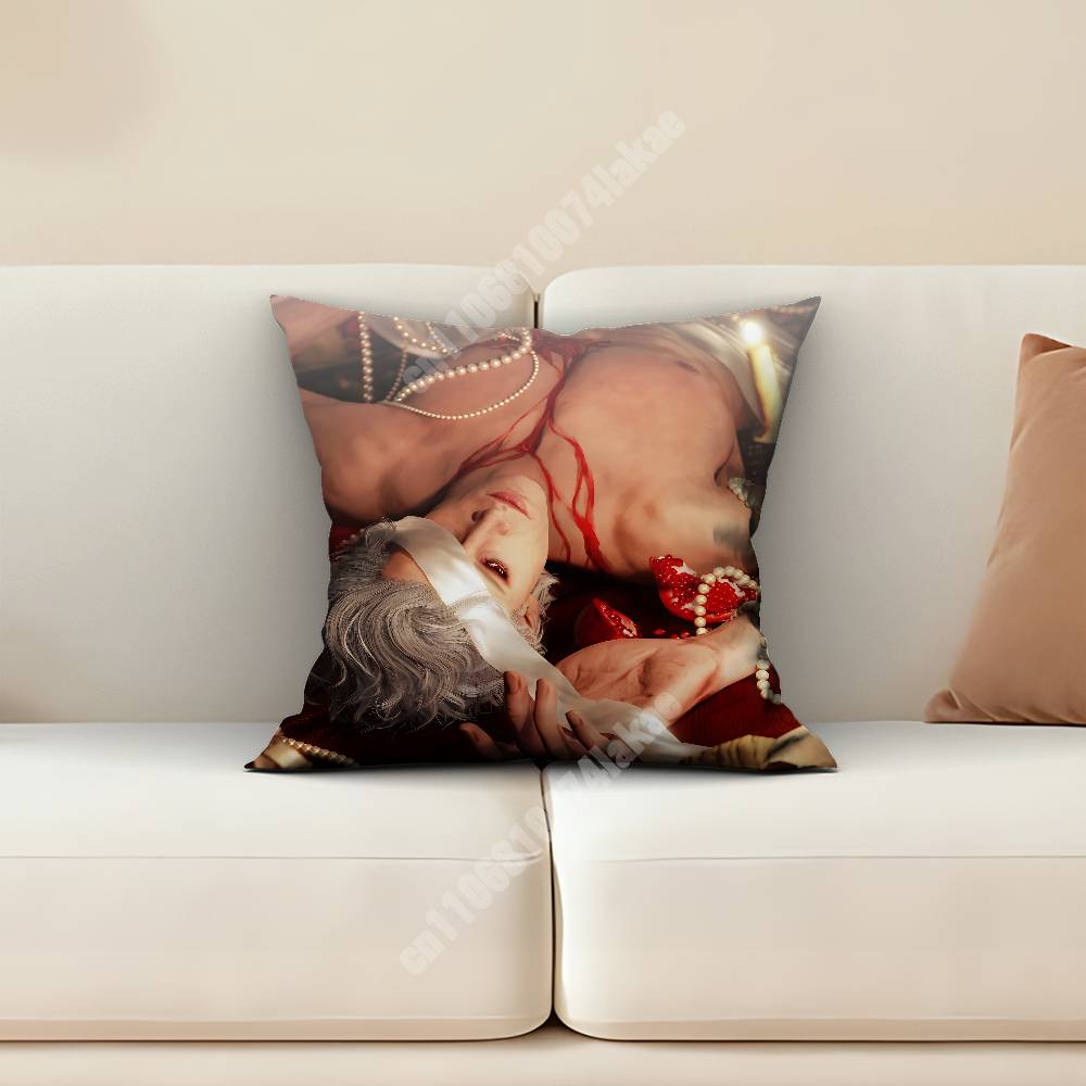 Astarion BBaldurs GGate BG Sofa Couch Pillow Cover Cushion Case Cozy Bedroom Accent Studio Furnishing