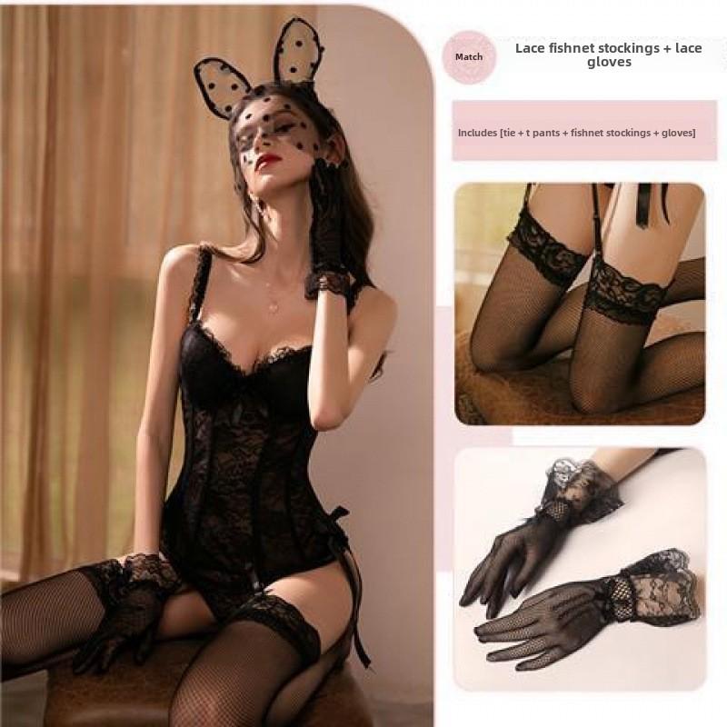 Sexy Lingerie Small Breasts Flirting Bunny Seduction Sexy Pajamas Passion Suit Free