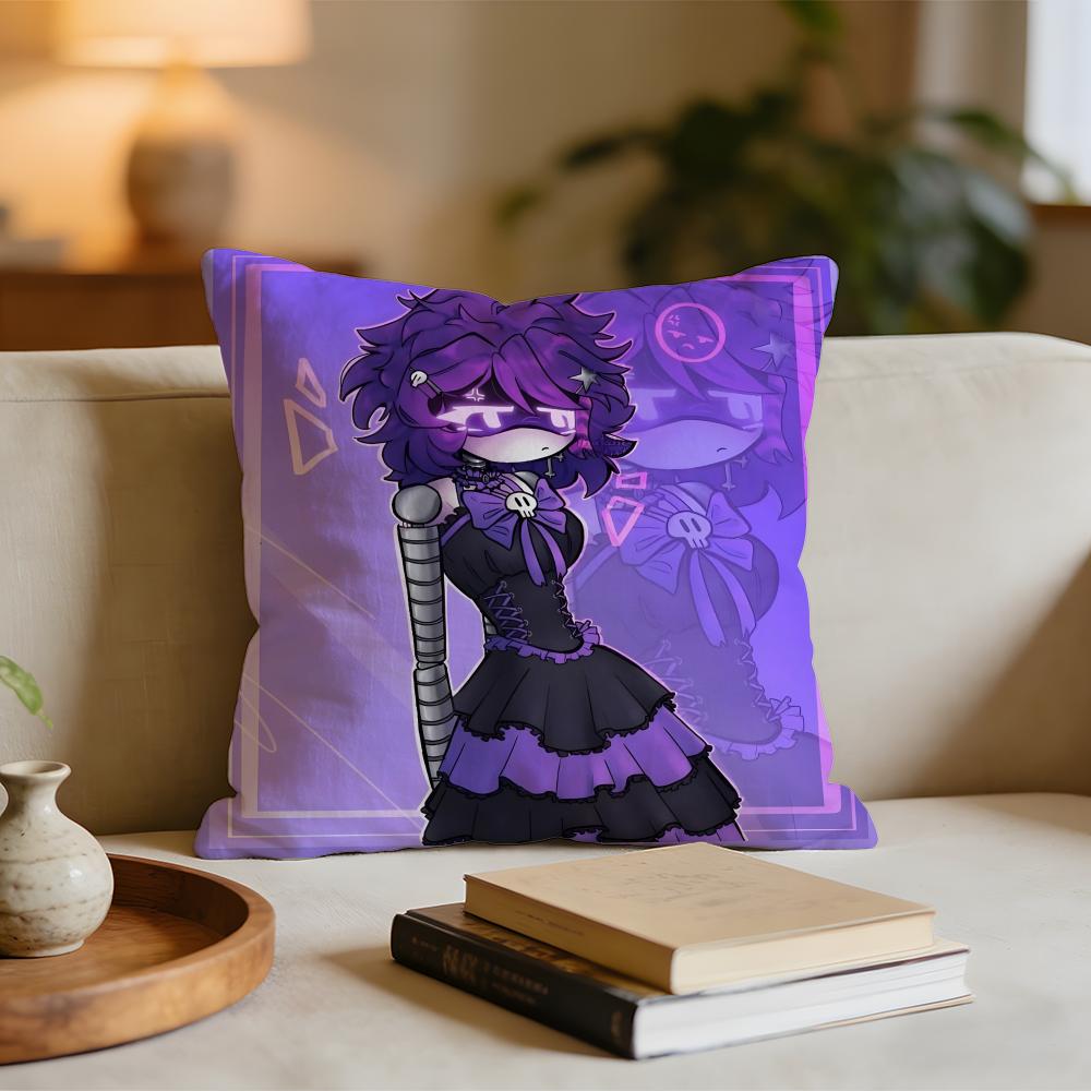 Anime MMurder Drones Cushion Cover Short plush pillowcase for bed sofa carwashable