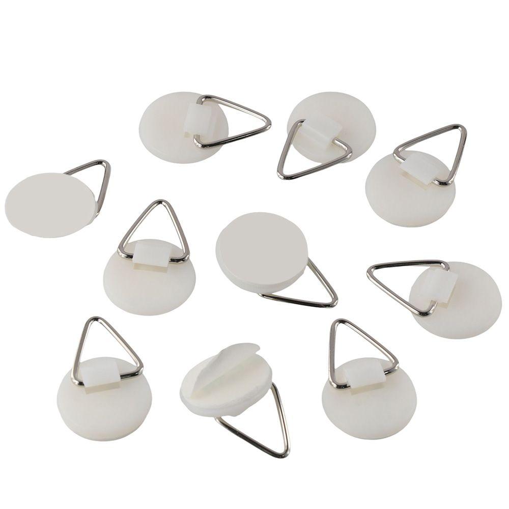 10 Pcs Sticky Invisible Plastic Vertical Photo Frame Hangers Plate Holders Plate Hanger Picture Hangers