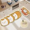 Cartoon Brot Küche Boden Matte Anti Slip Kawaii Küche Teppich Wohnzimmer Schlafzimmer Eingang Fußmatte Hause Schlafsaal Dekor Tapis