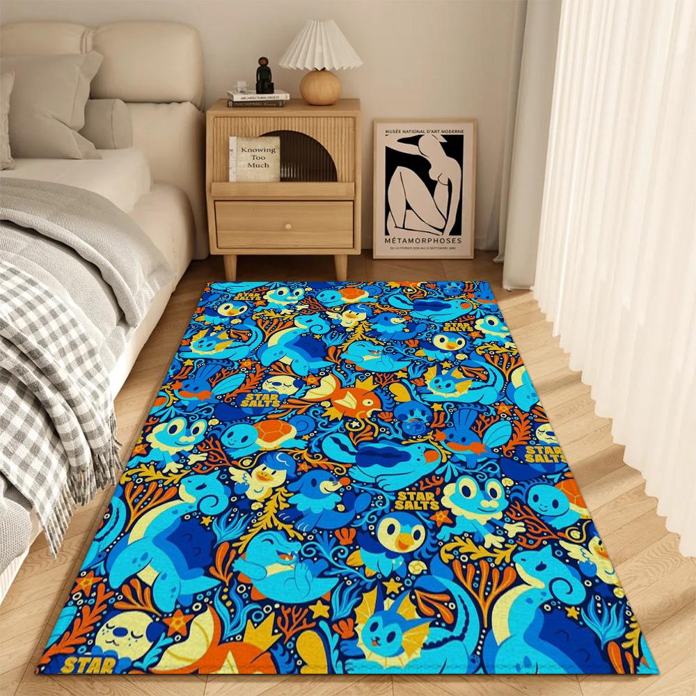 Fashion Entrance Mat Living Room Rugs Decoration P-Pokemon Bedrooom Carpet for Kitchen Doormat Front Door Bath Mats Balcony Rug