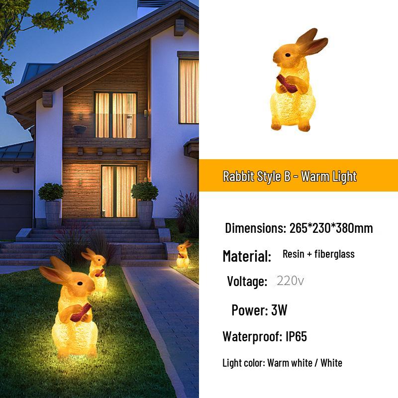 LED Waterproof Outdoor Squirrel Light: Cartoon Animal Sculpture for Garden or Park