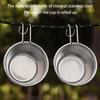 Camping Cookware Multipurpose Stainless Steel Cup with Hook Handle 50ml Capacity For Hiking Backpacking Adventure