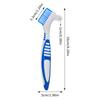 1pc Denture Toothbrush Cleaning Brush Dual Heads Gum Cleaner Invisible Braces Descaling Brush Multi-Layered Bristles False Oral Cleaning Tools