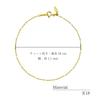 Lala Christie 18k Gold Fantasia 2 Bracelet Adjustable Length to Women's No. Chain, (Up 18cm), lb97-0009-yg