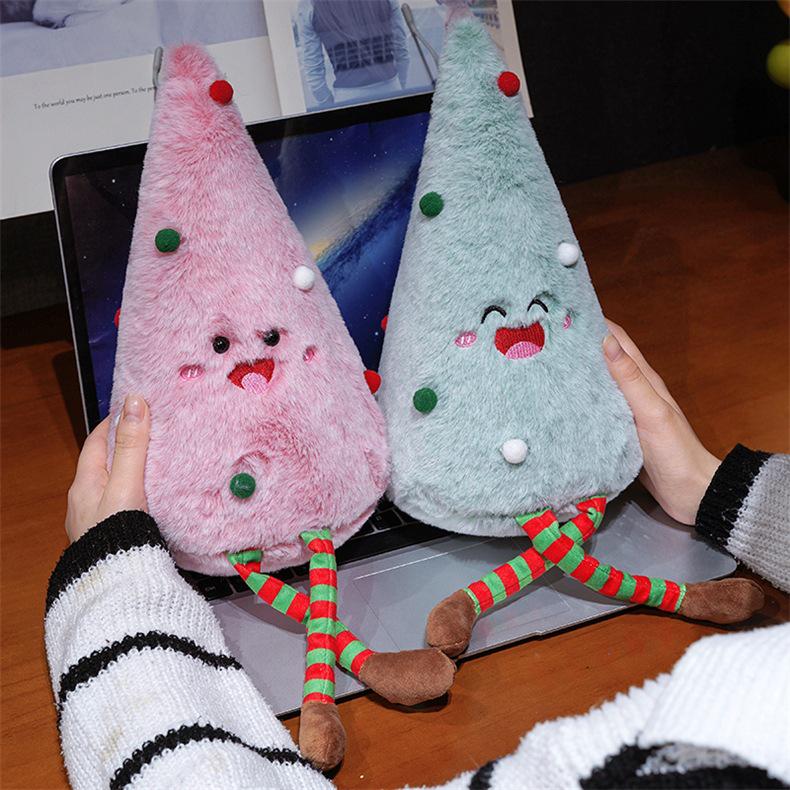 New Cute Plush Christmas Tree Bear Ornament for Home Parties