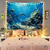 1Pc Beautiful Ocean Dolphin Biological Printing Tapestry Living Room Background Wall Art Decoration Multi Size Space Pendant