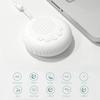 White Noise Sound Machine Portable Baby Sleep Machine 10 Soothing Sounds Volume Adjustable Built-In Rechargeable Battery Usb