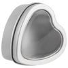 12pcs Empty Heart Shaped Gift Boxes Metal Tins with Clear Window Heart Shaped Metal Tin Cans Small Candle Tins with Lids Party Favor Box Gift Wrap Box