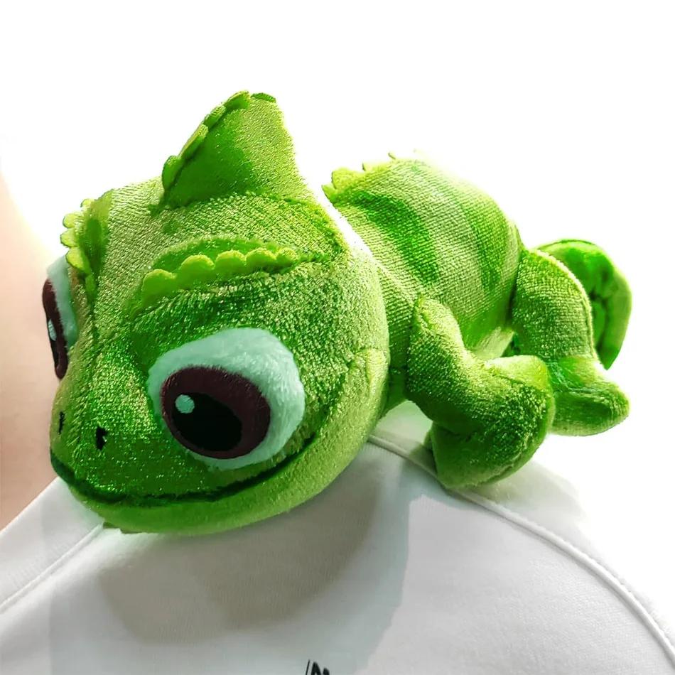 17cm Pascal Roszpunka Kameleon Leżący na Ramieniu Pluszowa Zabawka Wypchana Lalka Pluszowe Zabawki Kawaii Pascal Dekoracja Chłopcy Dziewczynki Prezenty Urodzinowe