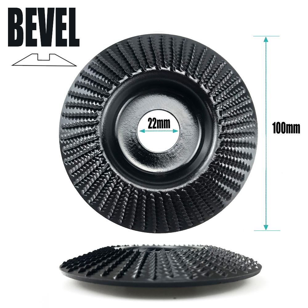 100mm Plane Bevel Angle Grinding Wheel 16/22mm Aperture Rotary Disc Sanding Woods Carving Tool Abrasive Disc for Angle Grinder