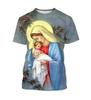 Mode Notre-Dame de Guadalupe Vierge Marie Imprimé T-shirts pour femmes Manches Courtes Col Rond Vêtements pour Hommes Confort Y2k Vêtements pour Femmes