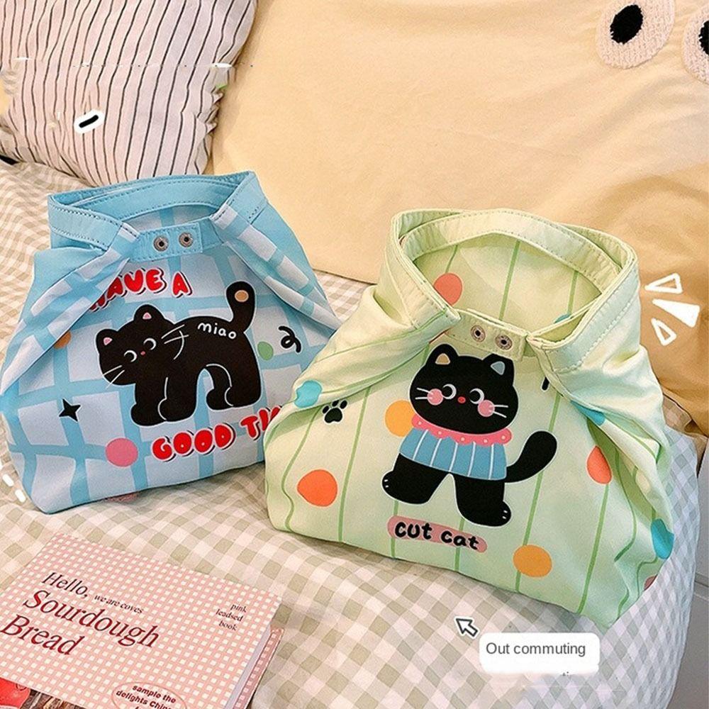 Lightweight Cute Thermal Lunch Bag Large Capacity Food Storage Pouch Cute Cosmetic Bag  Travel