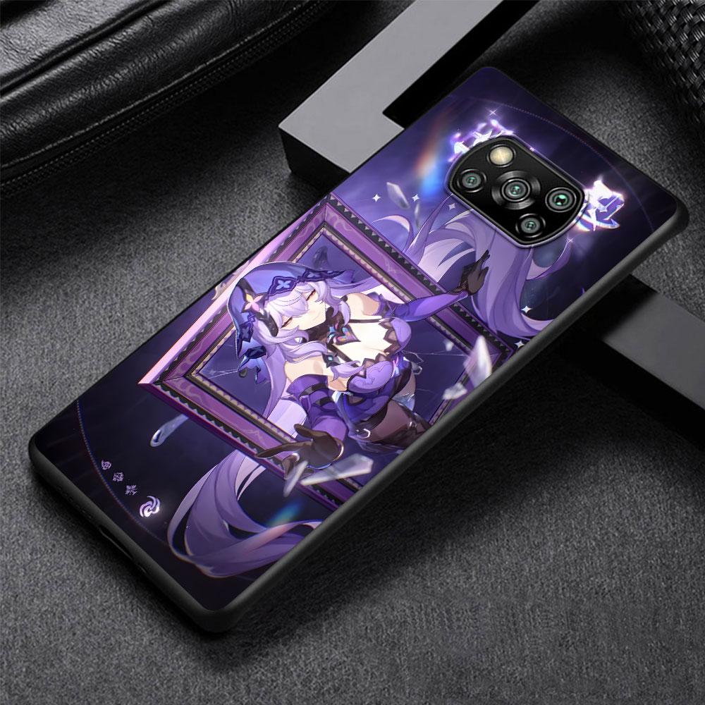 Black Swan Honkai Star Rail Dan Heng Case for Xiaomi Poco M5s X3 NFC X5 F3 M4 M3 Pro Black Silicone Soft Phone Cover Coque