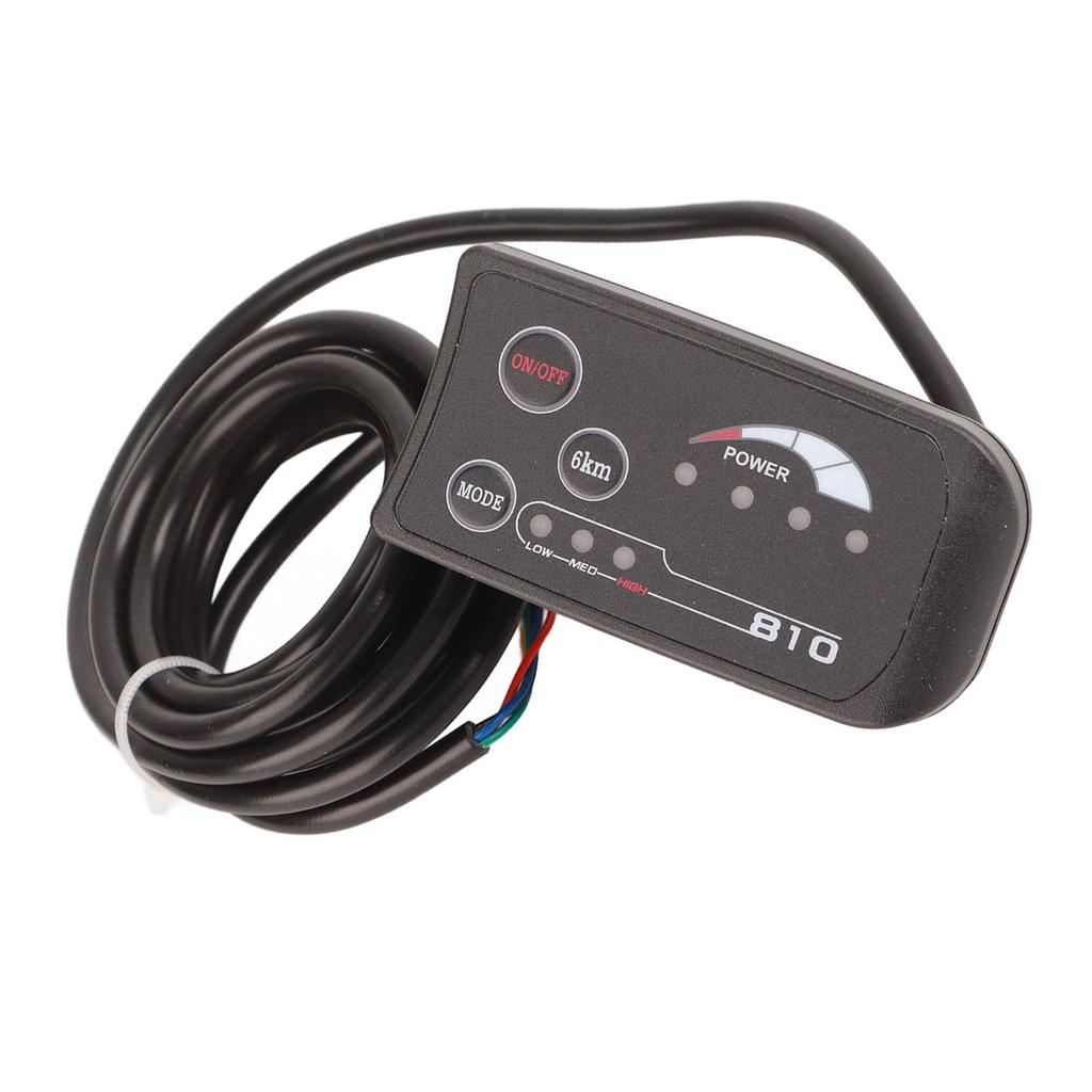 Electric Bicycle 810 LED Display With 5 Wire Cable Control Panel