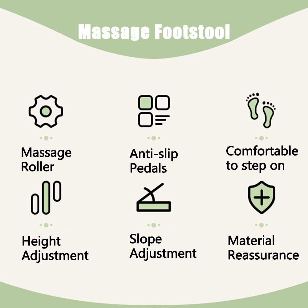 Durable Foot Rest Stool Adjustable Height Footrest Cushion Under Desk Footrest  Living Room