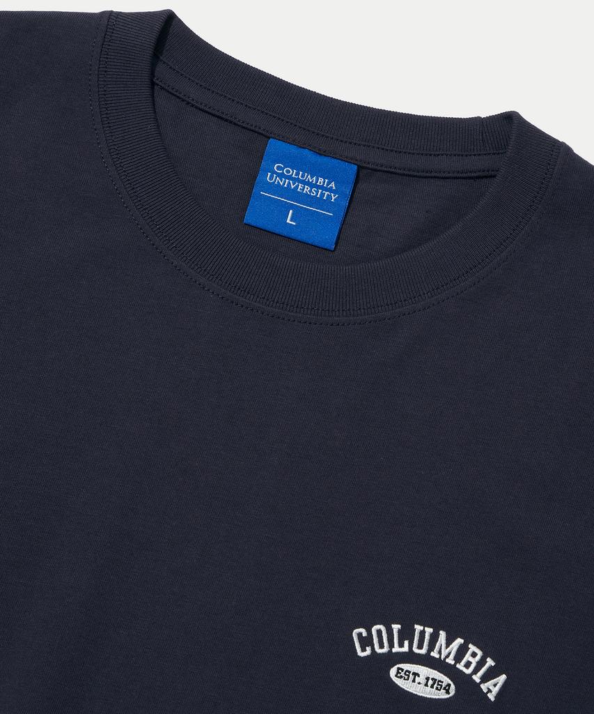 COLUMBIA UNIVERSITY Cu Arch Logo S/S T-Shirts Crown Navy