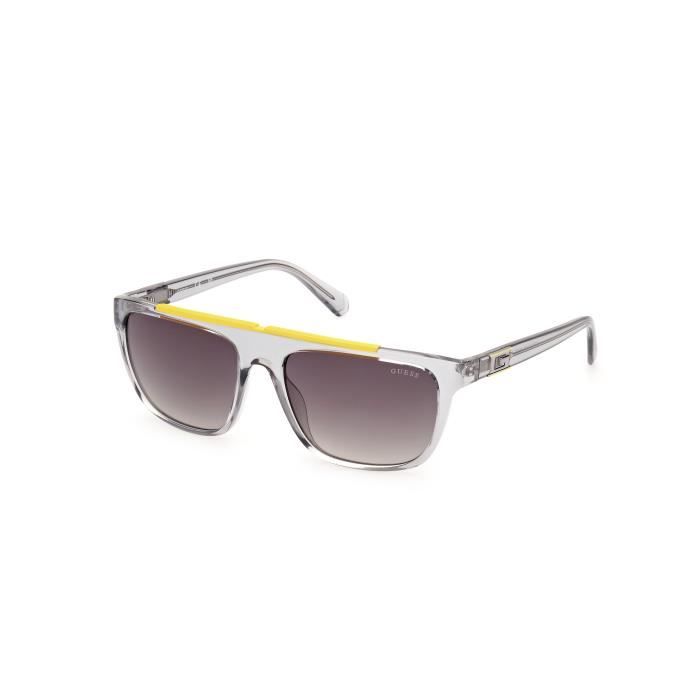 Lunettes De Soleil Guess GU00122 57/17/140 20B Shiny Grey INJECTED SUNGLASSES MAN Guess GU00122 Shiny Grey Sun Glasses 57 17 140