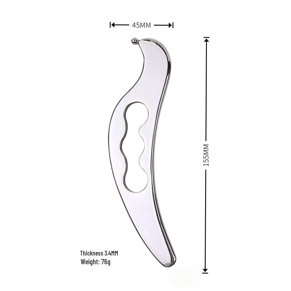 

Скребковый нож из нержавеющей стали для терапии меридианов тканей - акупунктурный массажер в форме птицы F087 hollow bird shape