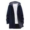 Autumn And Winter Men's Fashion Loose Cardigan Warm Lapel Hooded Jacket Sweater