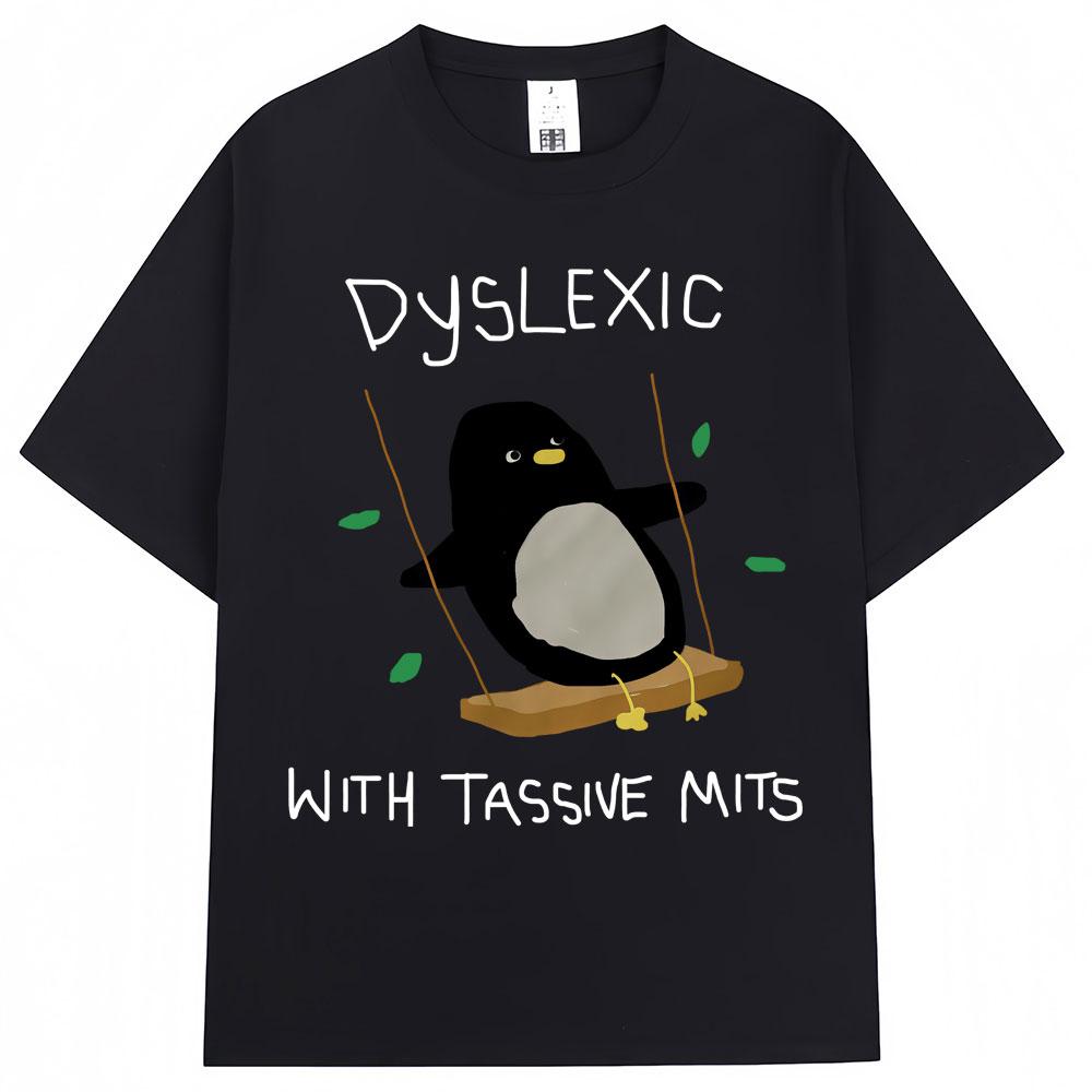 Camiseta para Dislexia con divertidas camisetas creativas para fanticas de animales tasssive con pinturas de moda S