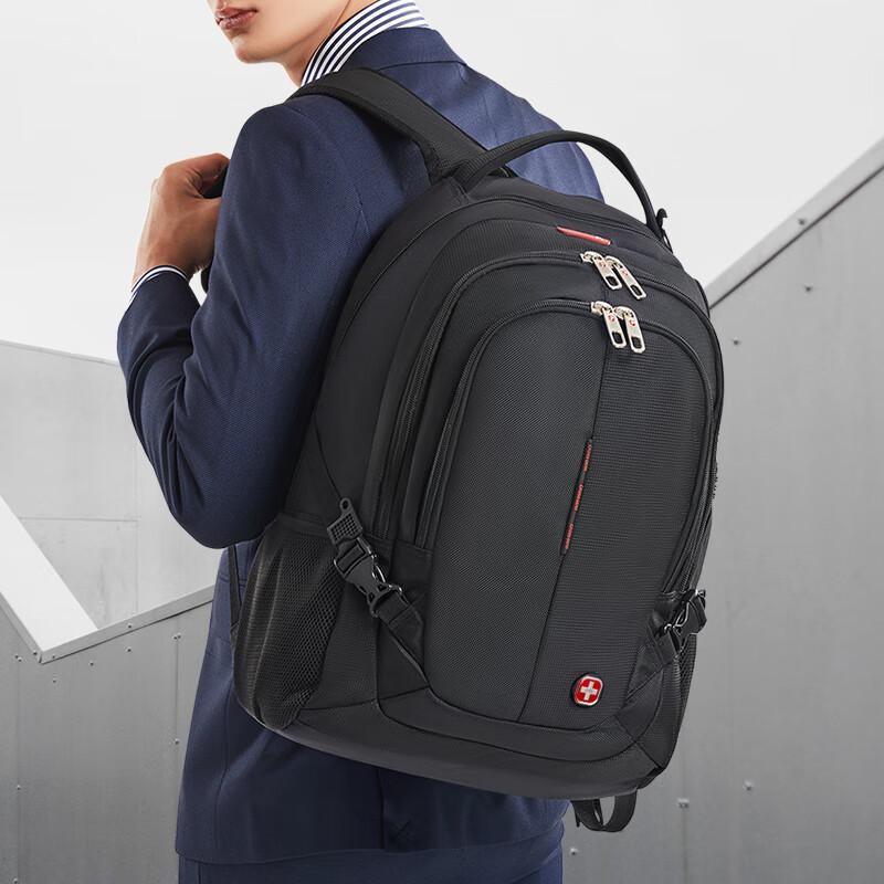 CROSSGEAR Swiss Military Knife Backpack for Men, 15.6-Inch Laptop Bag, Large Capacity Business Travel Schoolbag