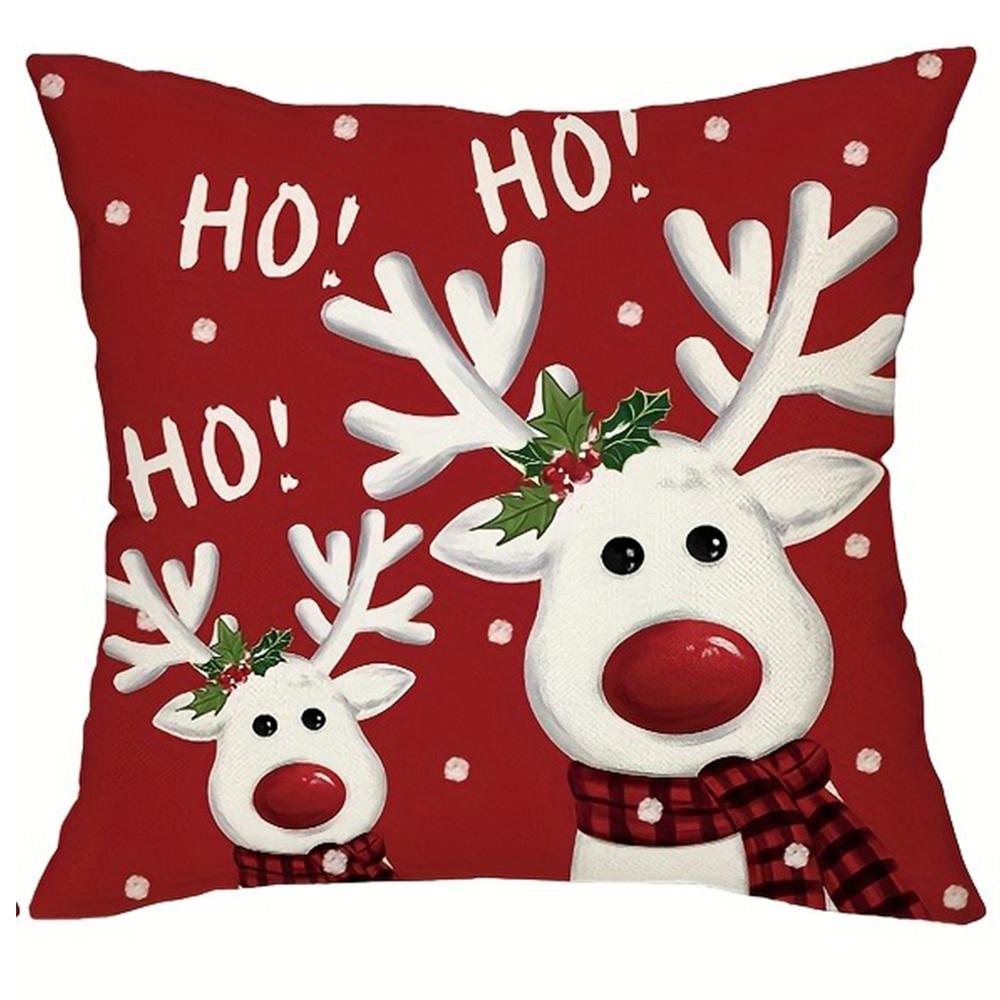 

Рождественское украшение наволочка для подушки снеговик олень узор гостиная диван подушка комплект комната украшение для дома подарок на Новый год 40x40cm