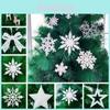 Beautiful Ivory White Xmas Hanging Pendant Decorations For Festive Cheer