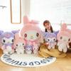 Kuromi And Melody Animal Plush Dolls With Feather Cotton Filling For Gift And Home Decor