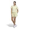 Adidas Golf Beyond the Course Box Silhouette Short Sleeve Shirt for Powder Yellow Water-Repellent 2-Way Women,