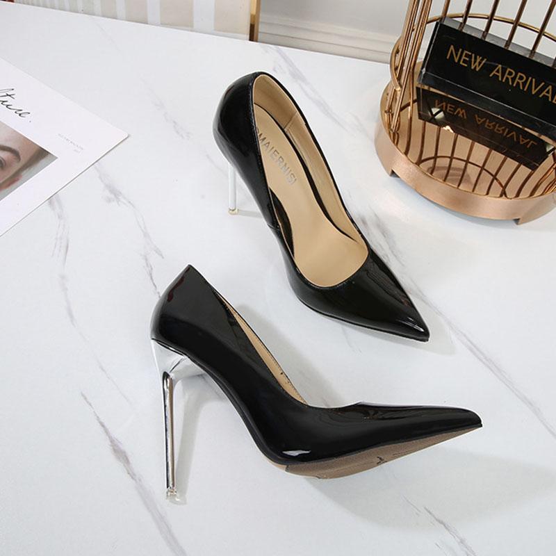 High Heels Women Party Shoes Fashion Ladies Super High Thin Heel 11cm Black White Red Plus Size 42